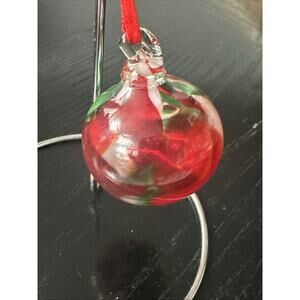 Vtg Italian Murano Hand Blown Art Glass Christmas Ornament